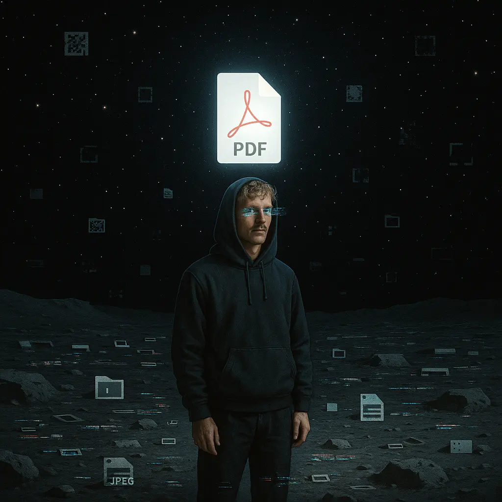 J’ai scanné la lune, y'avait un PDF
